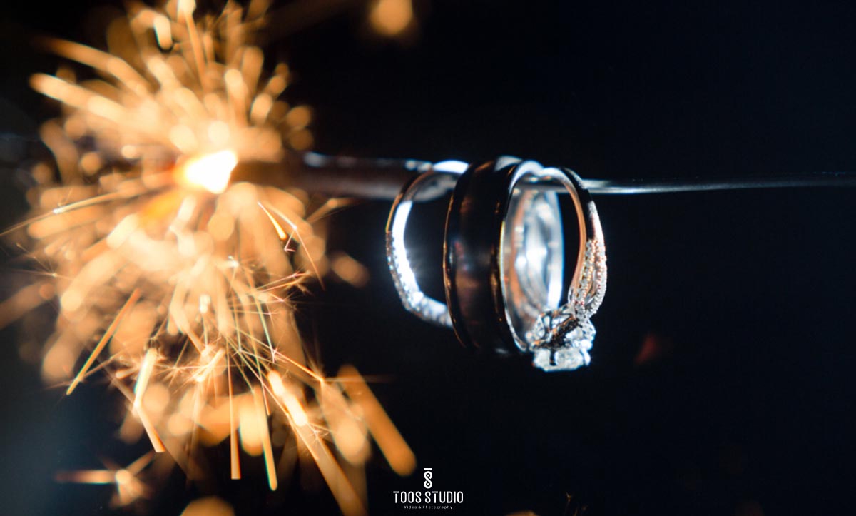 عکس حلقه نامزدی در دست دختر و پسر