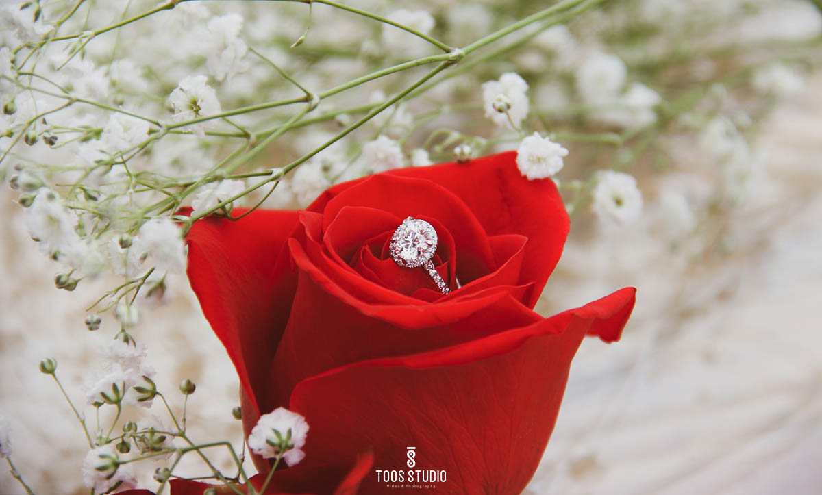 عکس حلقه نامزدی در دست دختر و پسر